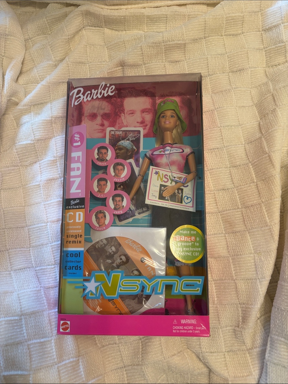 Barbie x NSYNC Doll in Pink Top with Lime Green Hat